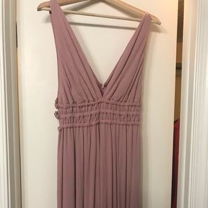 Very light, dusty rose/pink nude maxi dress